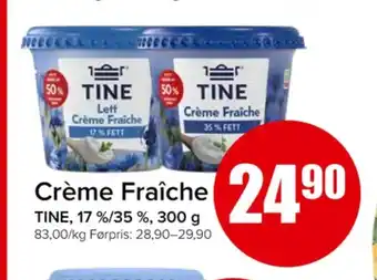 Eurospar Tine creme fraiche 35% tilbud