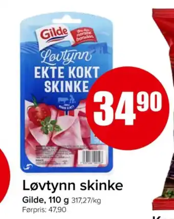Eurospar Gilde kokt skinke tilbud