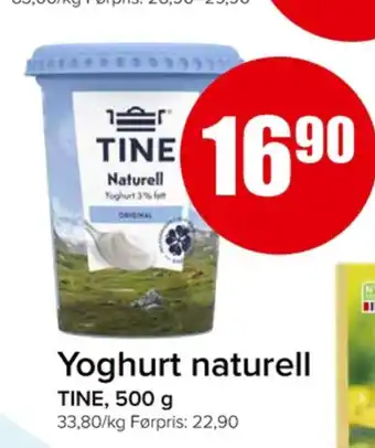 Eurospar Tine vanilje yoghurt tilbud