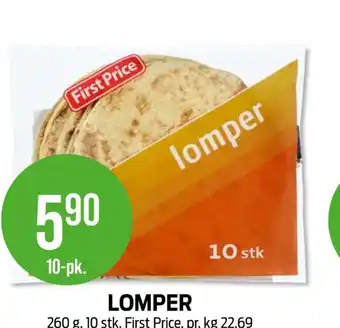 Kiwi First price lomper tilbud