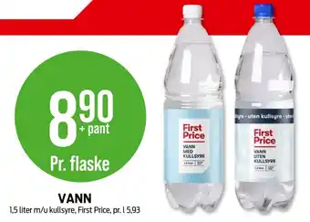 Kiwi First price mineralvann tilbud