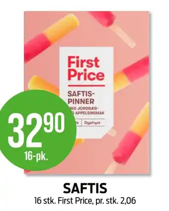 Kiwi First price saftispinner tilbud