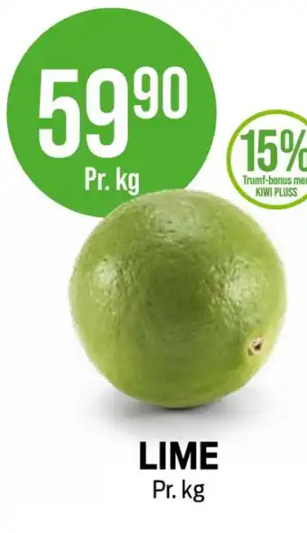 Kiwi Ukjent lime tilbud