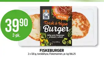 Kiwi Fiskemannen fiskeburger tilbud