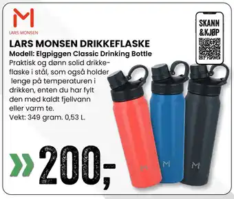 Sport Outlet LARS MONSEN DRIKKEFLASKE tilbud