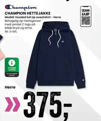 Sport Outlet CHAMPION HETTEJAKKE tilbud