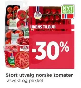 Meny Stort utvalg norske tomater tilbud