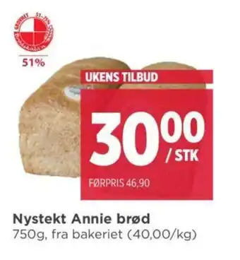 Meny Nystekt Annie brød tilbud
