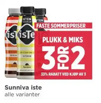 Meny Sunniva iste tilbud