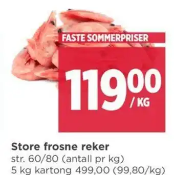 Meny Store frosne reker tilbud