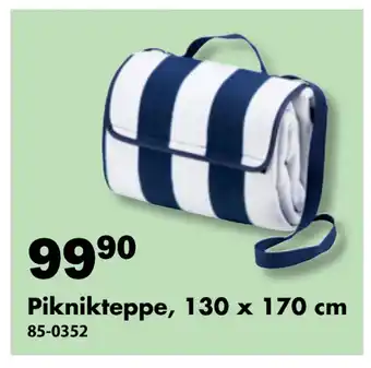 Biltema Piknikteppe, 130 x 170 cm tilbud