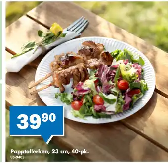 Biltema Papptallerken, 23 cm, 40-pk tilbud