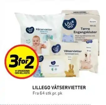 Bunnpris LILLEGO VÅTSERVIETTER tilbud