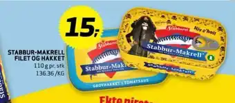 Bunnpris STABBUR-MAKRELL FILET OG HAKKET tilbud