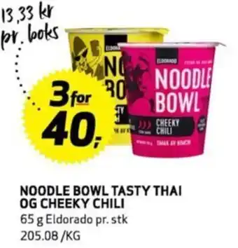 Bunnpris NOODLE BOWL TASTY THAI OG CHEEKY CHILI tilbud