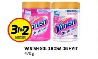 Bunnpris VANISH GOLD ROSA OG HVIT tilbud