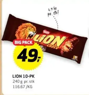 Bunnpris LION 10-PK tilbud
