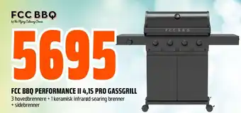 Obs Bygg FCC BBQ PERFORMANCE II 4,1S PRO GASSGRILL tilbud
