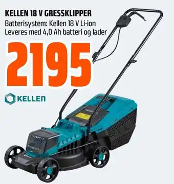 Obs Bygg KELLEN 18 V GRESSKLIPPER tilbud