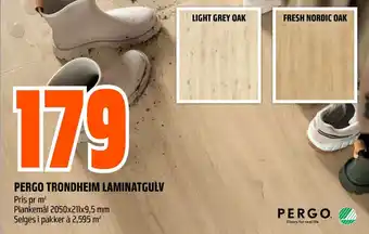 Obs Bygg PERGO TRONDHEIM LAMINATGULV tilbud