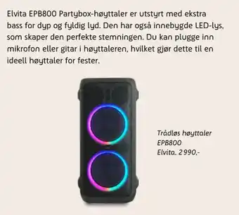 ELON Høyttaler tilbud