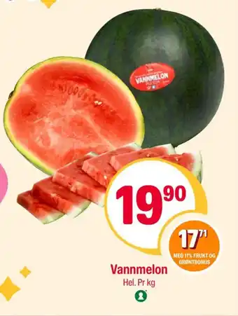 Coop Extra Vannmelon tilbud