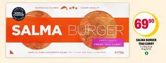 Coop Extra SALMA BURGER THAI CURRY tilbud