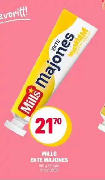 Coop Extra MILLS EKTE MAJONES tilbud