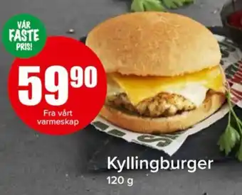 Spar Kyllingburger tilbud