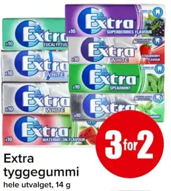 Spar Extra tyggegummi tilbud