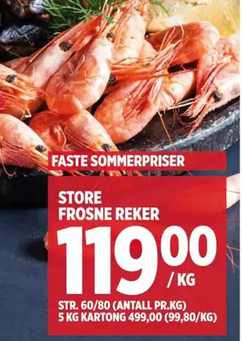 Meny STORE FROSNE REKER tilbud