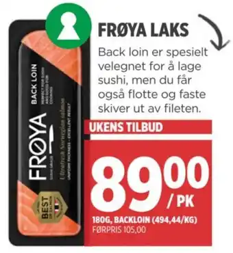 Meny FRØYA LAKS tilbud