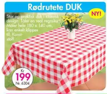 Nyttig Rødrutete DUK tilbud