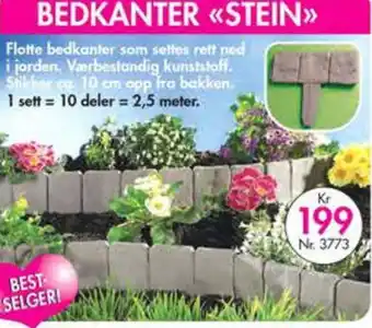 Nyttig BEDKANTER STEIN tilbud