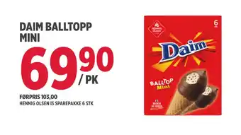 Jacobs DAIM BALLTOPP MINI tilbud