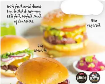 Meny FERSK NORSK ANGUSBURGER tilbud