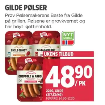 Meny Gilde siliana & ost tilbud