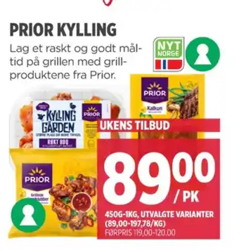 Meny Prior kalkunfilet tilbud