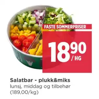 Meny Ukjent salat tilbud