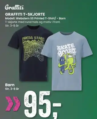 Sport Outlet GRAFFITI T-SKJORTE tilbud
