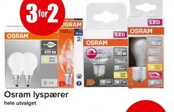 Eurospar Osram lyspærer tilbud