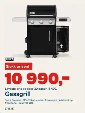 Maxbo Gassgrill tilbud