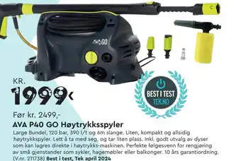 Mekk AVA P40 GO Høytrykksspyler tilbud