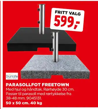 jem & fix PARASOLLFOT FREETOWN tilbud