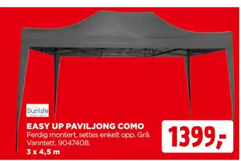 jem & fix EASY UP PAVILJONG COMO tilbud