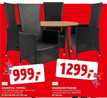 jem & fix HAGEBORD MADRID tilbud
