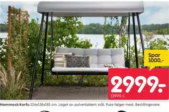 Rusta Hammock Korfu tilbud