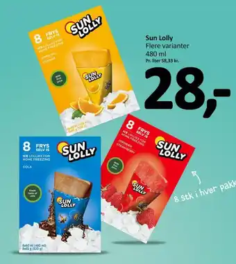 Sun Lolly Flere varianter