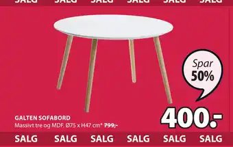 JYSK GALTEN SOFABORD tilbud