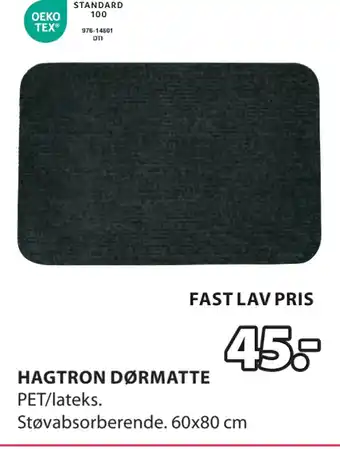 JYSK HAGTRON DØRMATTE tilbud